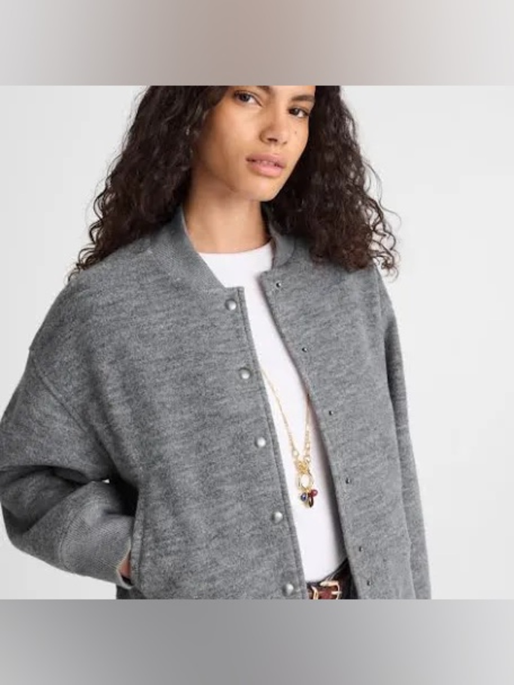 Double-Faced Knit Bomber Jacket